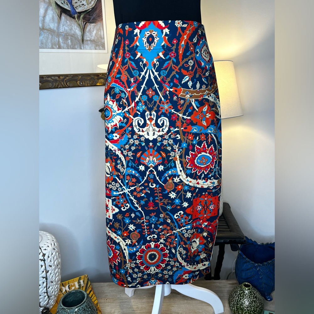 NWOT Gretchen Scott Jersey Pencil Skirt - Magic Carpet Size Large - Picture 4 of 13